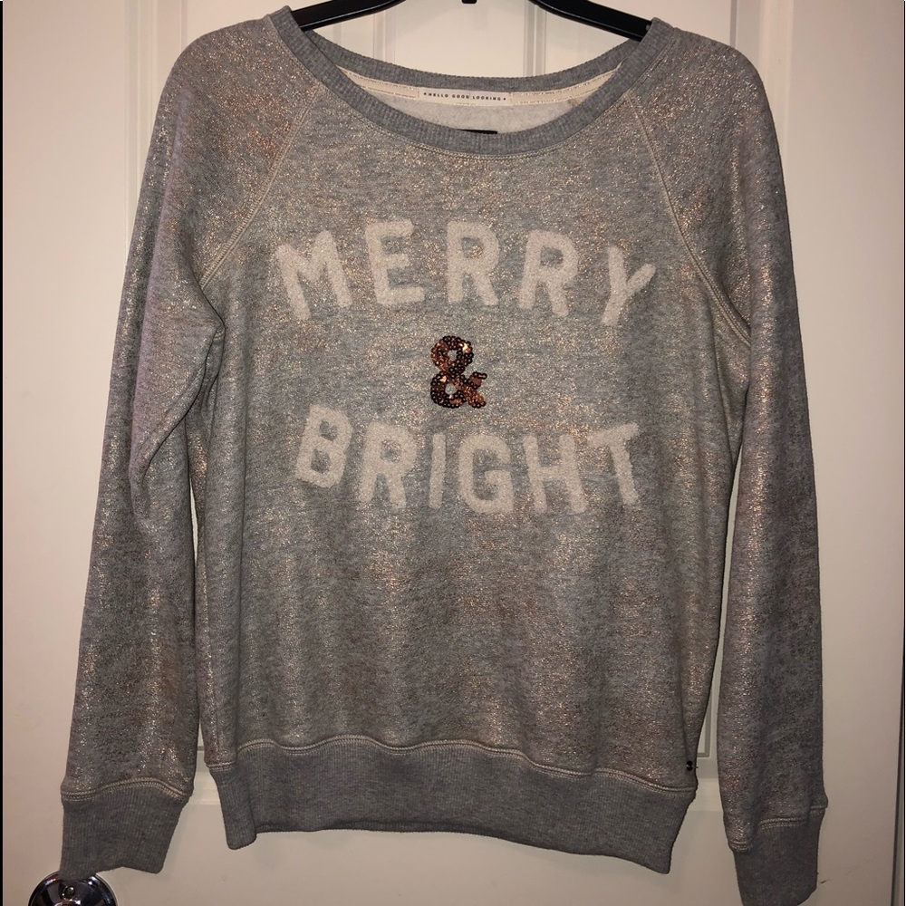 Festive merry & bright sweater